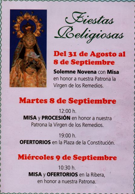 Fiestas Virgen de los Remedios