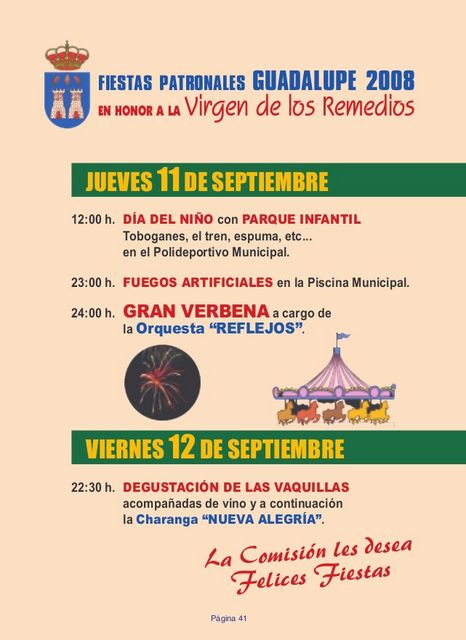 Fiestas Virgen de los Remedios